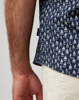 SAILBOAT PRINT SHORT SLEEVE SHIRT