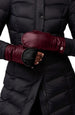 BETRICE ZIP OPEN LEATHER MITTEN