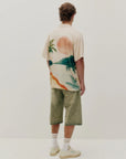 BEACH SHIRT IN TROPICAL SUNSET