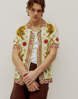 BEACH SHIRT IN TIGER CREAM