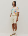 BEACH SHIRT IN CREAM SUNNY VIBES