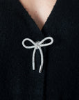 STELLA CRYSTAL BOW BUTTON CARDIGAN