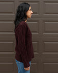 EXAGGERATED CABLE KNIT PULLOVER