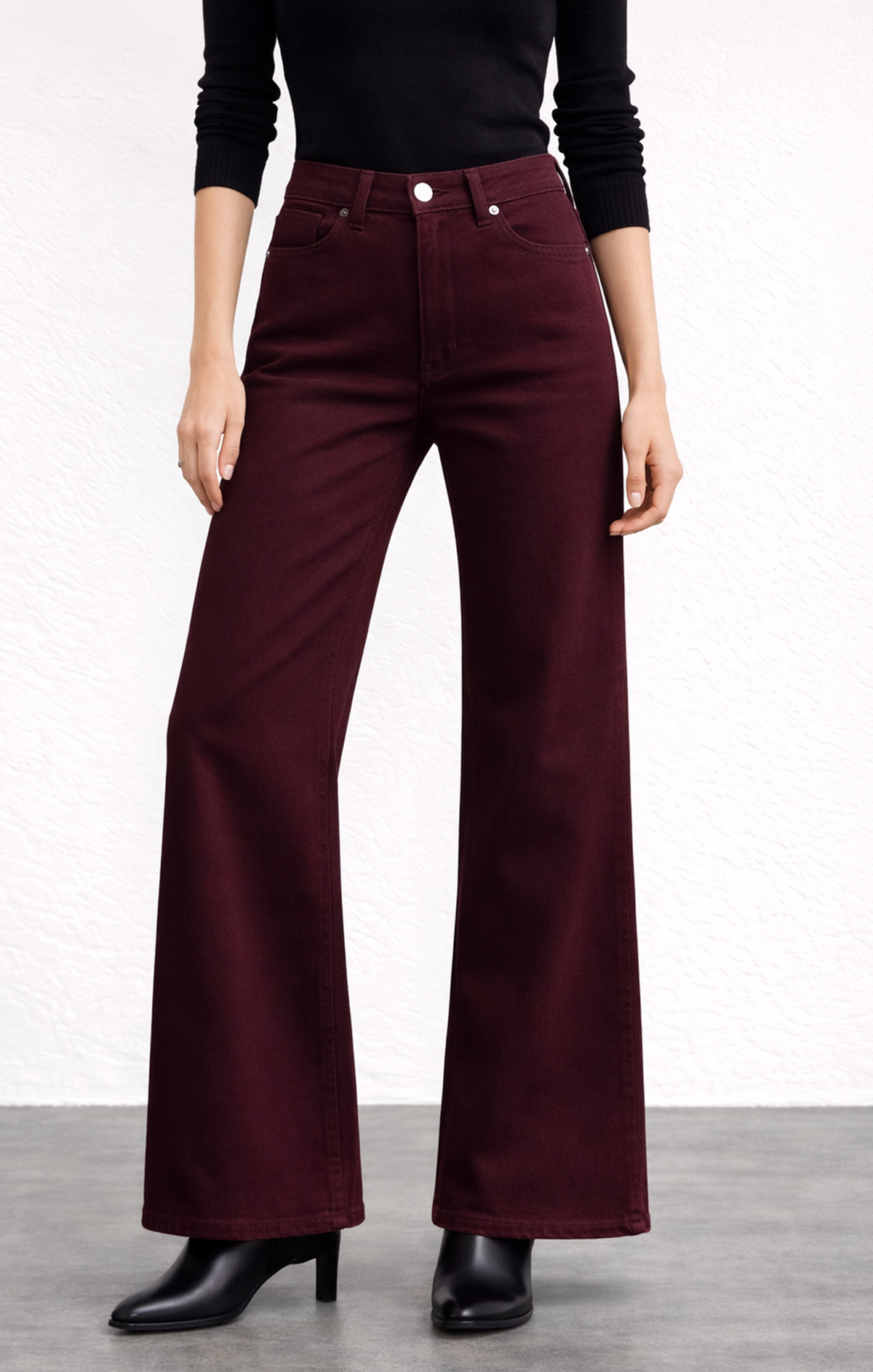 KATIE HIGH-RISE FULL IN BORDEAUX