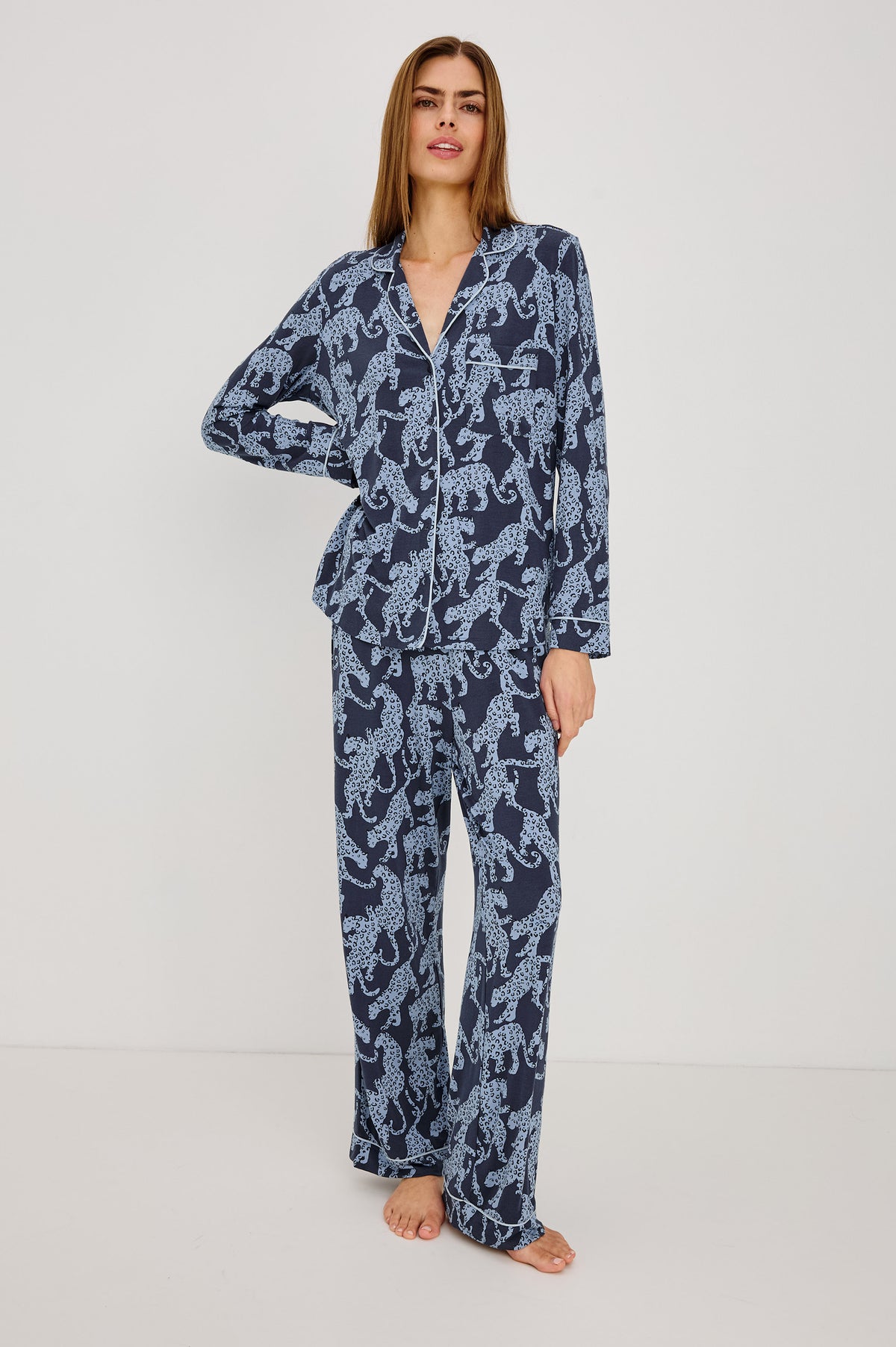 VARRA MIDNIGHT JAGUAR PYJAMA SET