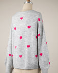 SCATTERED HEARTS SWEATER