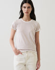 SHORT SLEEVE PIMA CLASSIC REVERSE SPRAY CREW TEE