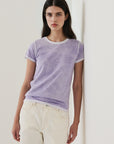 SHORT SLEEVE PIMA CLASSIC REVERSE SPRAY CREW TEE