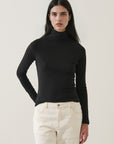LONG SLEEVE PIMA FITTED TURTLENECK