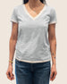 SHORT SLEEVE PIMA CLASSIC REVERSE SPRAY V-NECK TEE