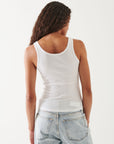 COTTON MODAL SCOOP NECK RIB TANK