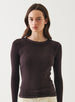 LONG SLEEVE COTTON MODAL VINTAGE RIB CREW