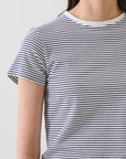 SHORT SLEEVE ICONIC MINI STRIPE CREW TEE