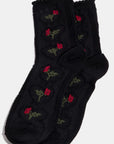 ROSE & HEART SOCKS