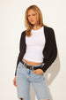 WOLF COTTON OPEN CARDI