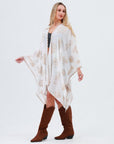 EMBROIDERED SEA LIFE OPEN WRAP