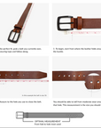 PACIFICA PEBBLED BELT WITH OVAL BUCKLE
