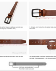 BRAYAN POLISHED U-BUCKLE BELT