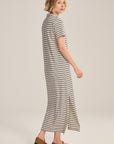 CORIN YARN DYE STRIPE JERSEY DRESS