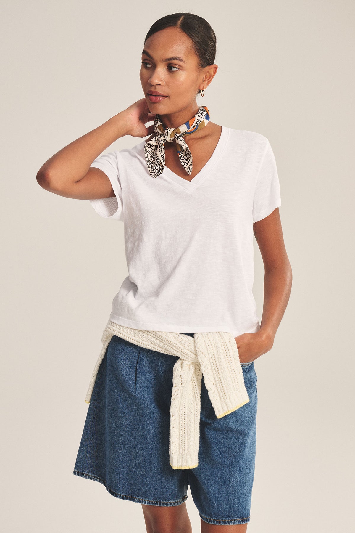 ELISHA ORIGINALS V-NECK TEE