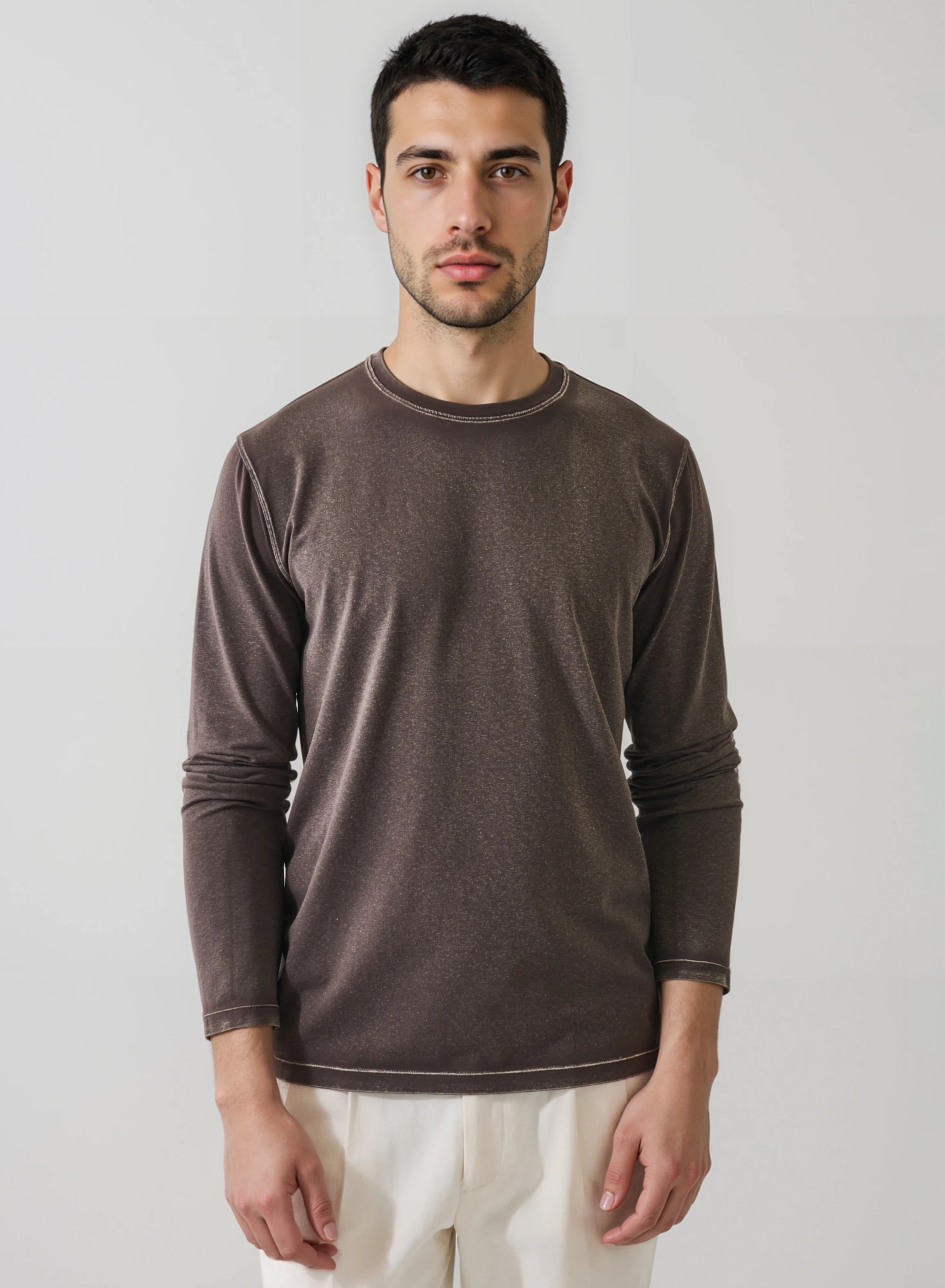 *COMING SOON* LONG SLEEVE PIMA COTTON VINTAGE WASH CREW NECK TEE