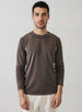 LONG SLEEVE PIMA COTTON VINTAGE WASH CREW NECK TEE