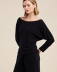 *COMING SOON* CECILIA KASHMIR KNIT BOATNECK TOP