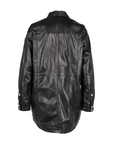 MAHI OVERSIZE LEATHER SHIRT JACKET