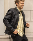 OCCER CLEAN CLASSIC LEATHER JACKET