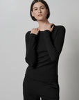 CAMINO MODAL RIB LONG SLEEVE TOP