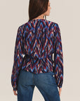 ESTELLA MOJAVE PRINT PLEAT WAIST BLOUSE