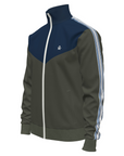 CHEVRON DOUBLE KNIT TRACK JACKET