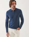 14GG MERINO 1/4 ZIP POLO