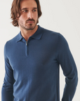 14GG MERINO 1/4 ZIP POLO