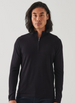 14GG MERINO 1/4 ZIP MOCK NECK SWEATER