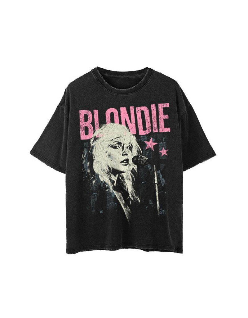 prince peter blondie stars graphic tee, flatlay