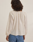 CARINA TONAL STITCH EMBROIDERY BLOUSE