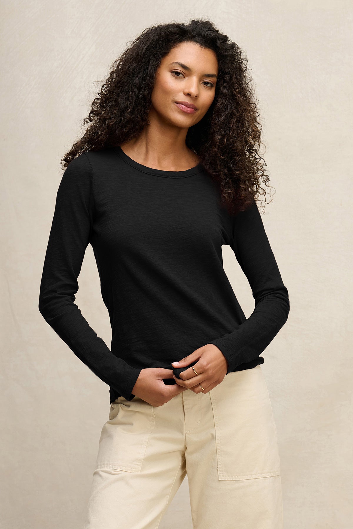 LIZZIE ORIGINALS LONG SLEEVE CREW NECK TEE