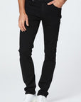 waist down front view of the lennox skinny fit jean from Paige in black shadow